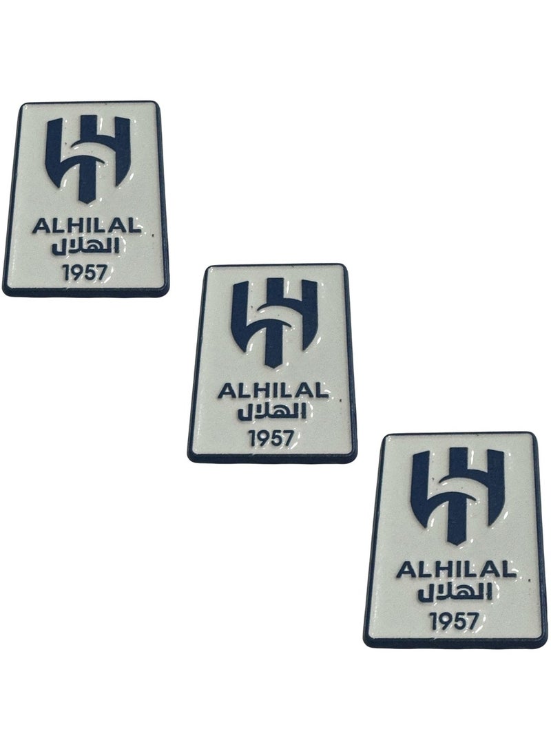 Al Hilal S.C Metal sticker - Al Hilal Club logo - 3 stickers