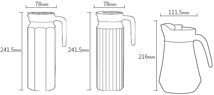 VILON Rocco Glass Frigoverre Jug with Airtight Lid (1 Liter): Clear Pitcher with Hermetic Sealing, Easy Pour Spout & Handle – for Water, Juice, Iced Coffee & Iced Tea - Image 3