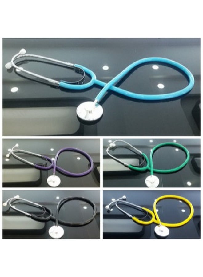 Stethoscope Children Play House Toy Kindergarten Teaching AIDS Doctor Role Play Single Simulation Stethoscope-Color:Yellow - Image 5