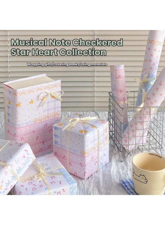 NIBEMINENT 18 Pcs Gift Wrapping Paper With Accessories,Holiday Gift Wrapping Paper,Birthday Gift Box Gift Wrapping DIY, Gift Wrapping Paper for Birthday, Holiday, Wedding, Party,Kids Gift Wrapping (74*51cm) - Image 5