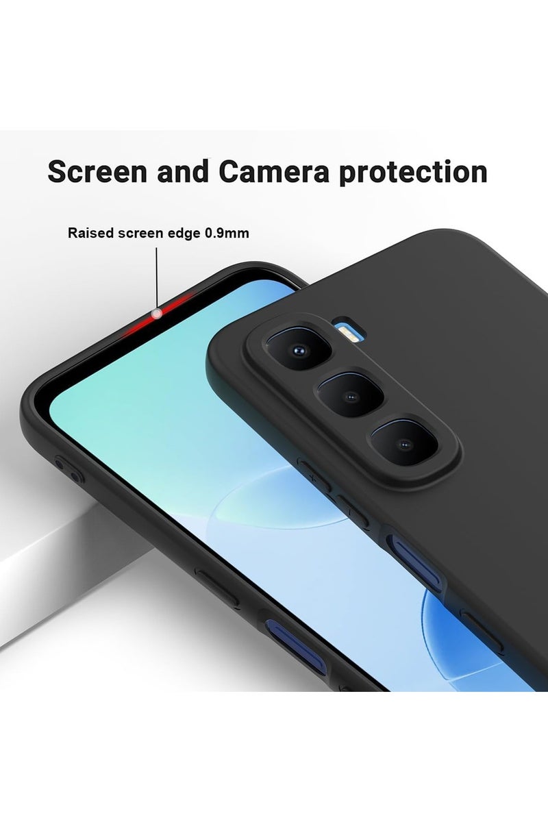 عام "غطاء سيليكون واقي متوافق مع هاتف Infinix Hot 60i 4G - حافظة مرنة من مادة TPU السيلكون السائل مع حزام تعليق، مقاومة للصدمات والسقوط." - Image 3