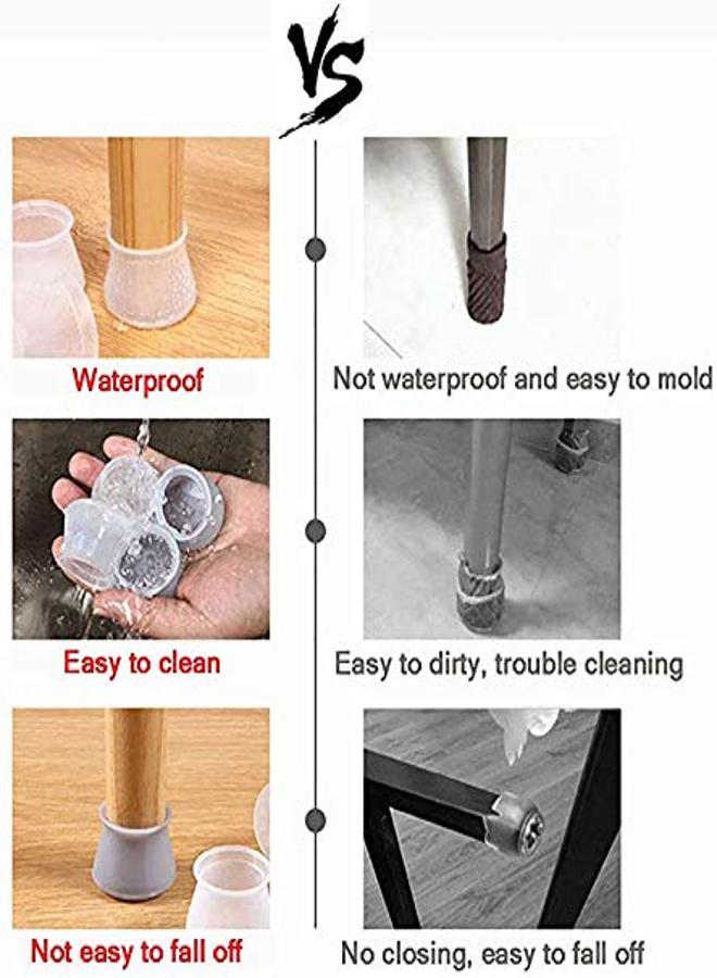 32-Piece Anti-Slip Silicone Furniture Leg Covers - Scratch and Noise Protection Set - KataKeet Product - Image 2