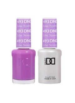 DAISY DND Dnd Gel Polish Set 1 Each Of Purple Gel Polish And Purple Nail Polish 493 Lilac Season 0.5 Fl Oz  - Image 1
