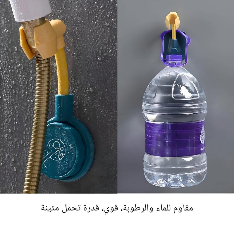 Wall-mounted Shower Head Holder - 360° Rotation with Suction Cup, No Drilling Needed, Easy Installation, Available in Various Colors (piece-1) - Image 5
