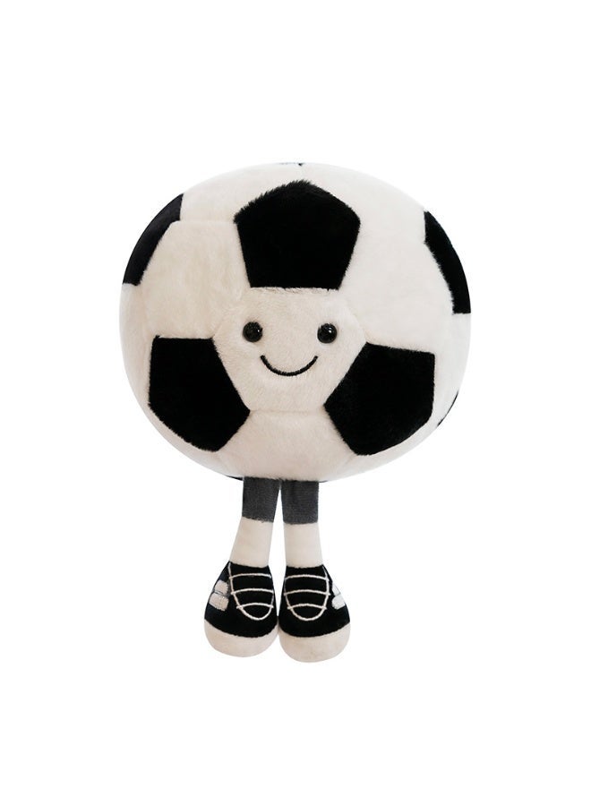 HOMESTAR Soccer Plush Toy - Soccer Doll Pillow, Plush Figure Ornament, Festival Gift Doll, Decoration Supplies Suitable For Indoor Decoration, Birthday Gift For Boys And Girls, 25cm - Image 3