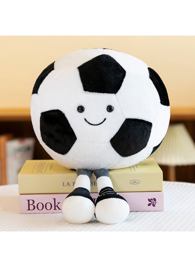 HOMESTAR Soccer Plush Toy - Soccer Doll Pillow, Plush Figure Ornament, Festival Gift Doll, Decoration Supplies Suitable For Indoor Decoration, Birthday Gift For Boys And Girls, 25cm - Image 2