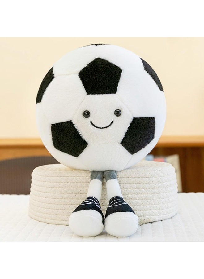 HOMESTAR Soccer Plush Toy - Soccer Doll Pillow, Plush Figure Ornament, Festival Gift Doll, Decoration Supplies Suitable For Indoor Decoration, Birthday Gift For Boys And Girls, 25cm - Image 1