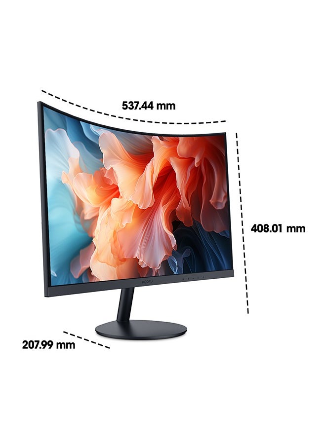 KOORUI - 23.6-Inch Curved Business Monitor – Full HD 1920 x 1080, Refresh Rate (75Hz–HDMI, 60Hz-VGA), sRGB 99% Color Gamut, 3000: 1 Static Contrast, 16.9 Screen Ratio, 16.7m Maximum Color, Tilt Adjustable, HDMI and VGA, Cinema mode, Eye Protection, RTS, FPS | 24N5CA - Image 1