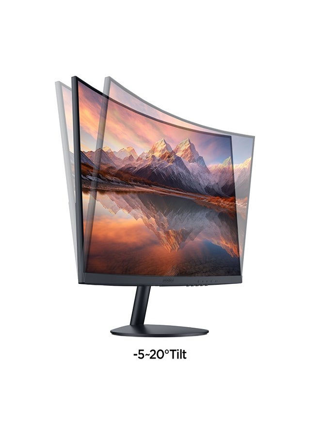 KOORUI - 23.6-Inch Curved Business Monitor – Full HD 1920 x 1080, Refresh Rate (75Hz–HDMI, 60Hz-VGA), sRGB 99% Color Gamut, 3000: 1 Static Contrast, 16.9 Screen Ratio, 16.7m Maximum Color, Tilt Adjustable, HDMI and VGA, Cinema mode, Eye Protection, RTS, FPS | 24N5CA - Image 1