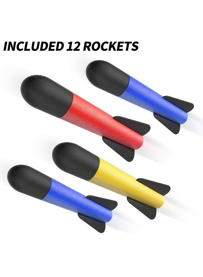 TEMI Rocket Launcher for Kids, 12 Foam Rockets & Stomp Launcher Pad, Launch up to 100+ft, Kids Outdoor Toys, Age 3-8 - Image 5