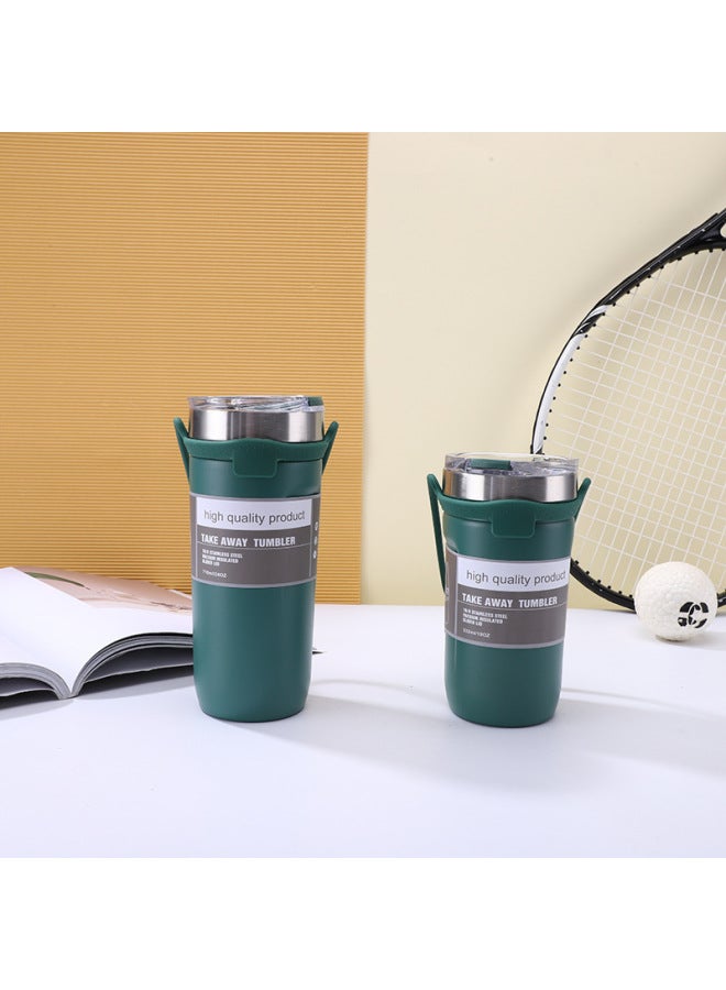 Manufacturer's New 304 Stainless Steel Thermos Cup Portable Handle Water Cup Office Tea Cup Double-layer Vacuum Coffee Cup