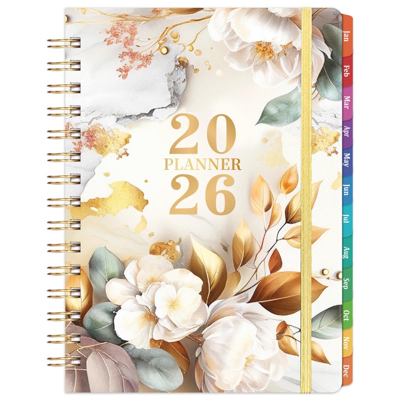 Indeme 2026 Planner - Planner 2026 Weekly and Monthly, JAN.2026 - DEC.2026, 8.5" x 6.4", 2026 Calendar Planner with Monthly Tabs, Back Pocket, Sturdy Binding - Image 1