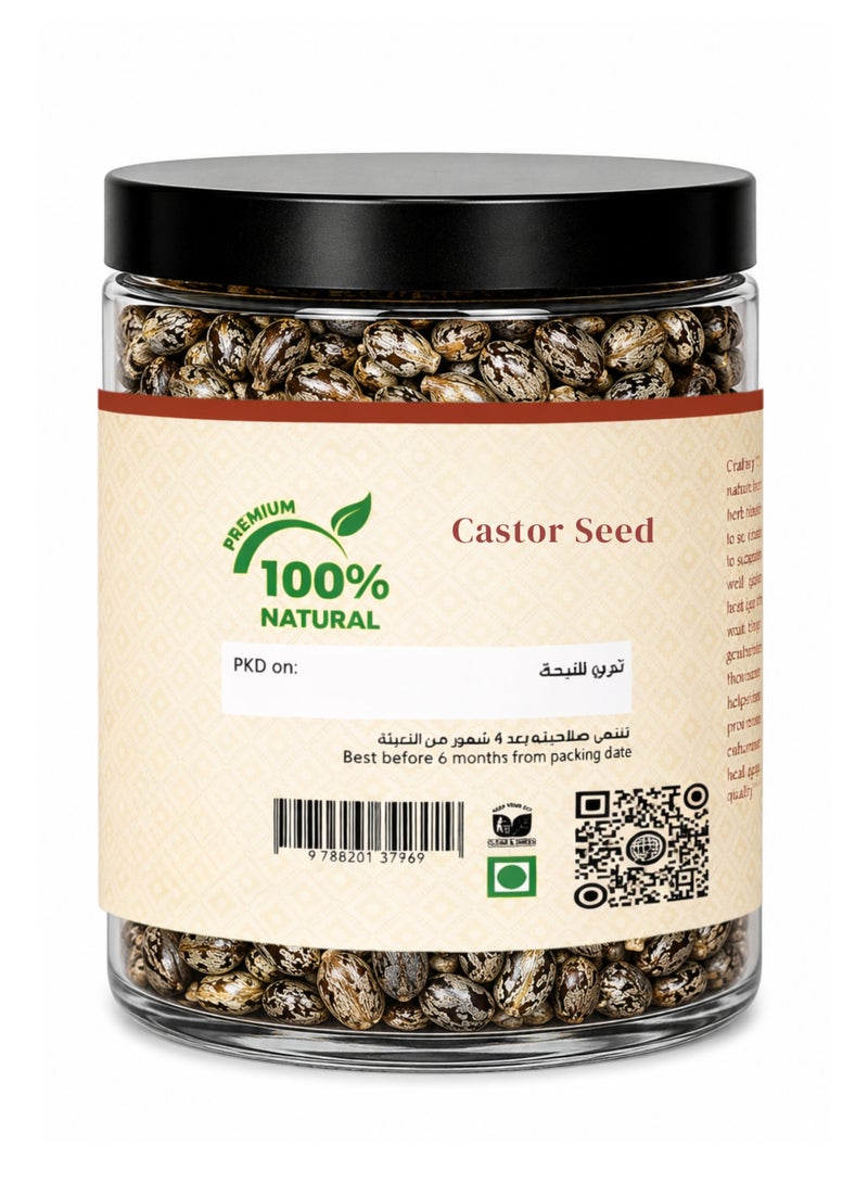 Zahr Castor Seeds – 100% Pure, Natural, Hand-Sorted | Premium Quality Castor Bean Seeds (Arandi / Kharwa / Khroua) | Botanical Herb Seeds for Gardening, Horticulture & Decorative Use - Image 4