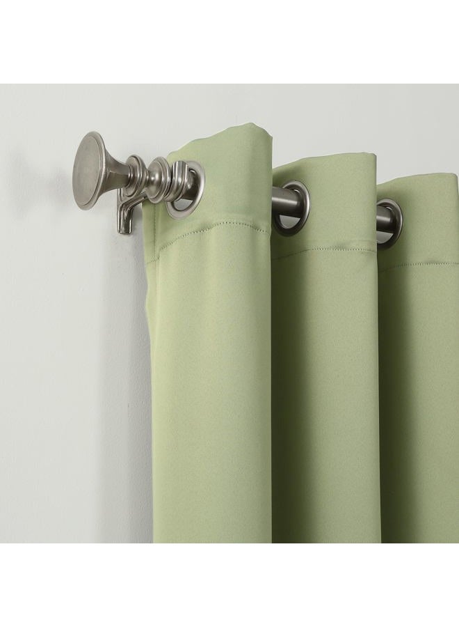 Sun Zero Easton Energy Saving Blackout Grommet Curtain Panel, 40" x 95", Sage Green - Image 2