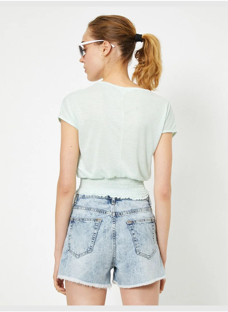 KOTON Drawstring T-Shirt