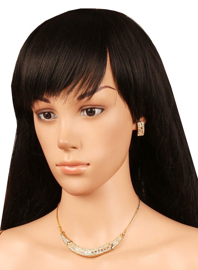 Touchstone Gold Plated Exclusive Necklace Set for Women - Image 3