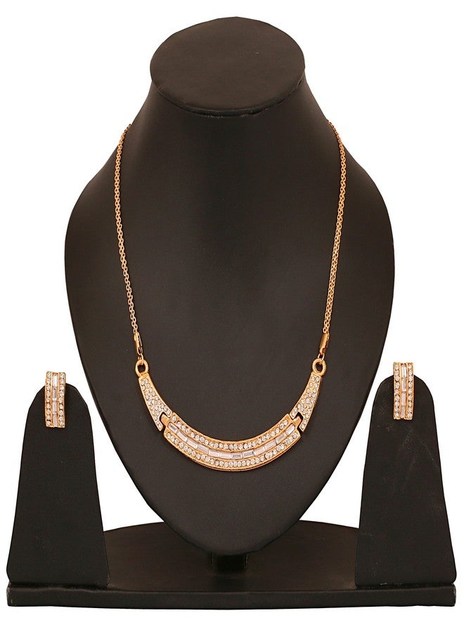Touchstone Gold Plated Exclusive Necklace Set for Women - Image 2