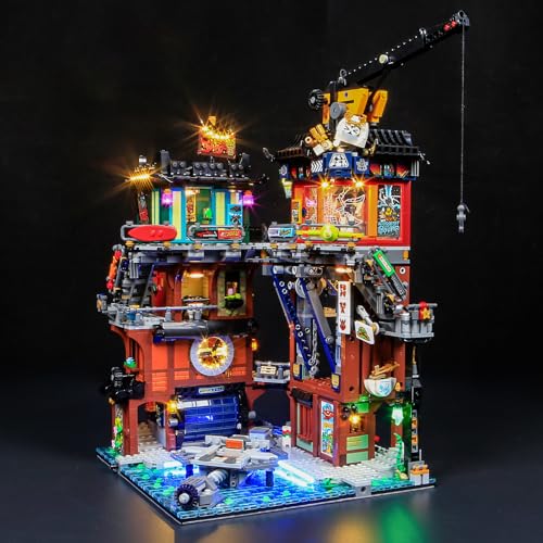 BRIKSMAX 20 Light Kit for Lego NINJAGO City Workshops Innovative Led Lighting Compatible with Lego71837 Not Included Lego Set - Image 1