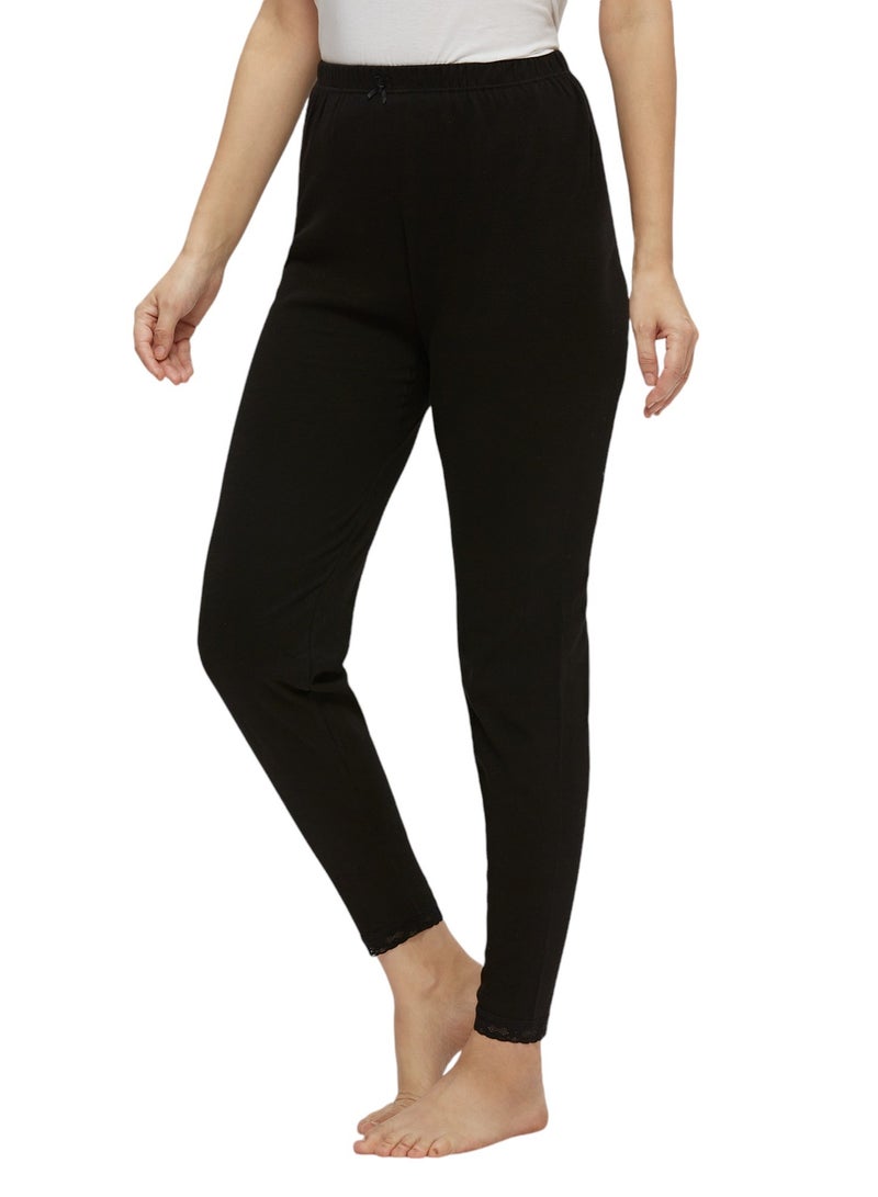 BYC WOMEN'S COTTON INNER PAJAMA - BLACK - Image 3