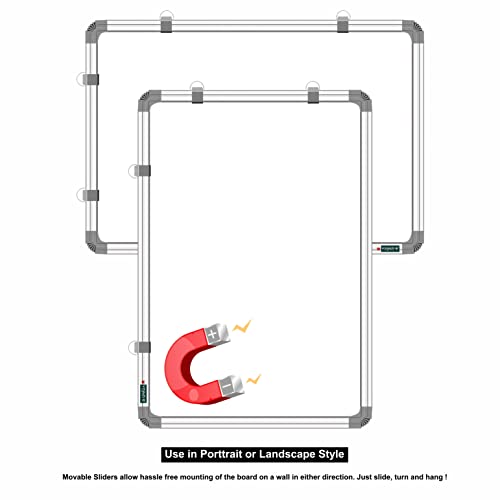 YAJNAS® 1.5x2 feet (Magnetic) White Board, Dry Erase Premium Melamine Magnetic White Board for Office, Home & School (45X 60 cm, Pack of 1) - Image 5