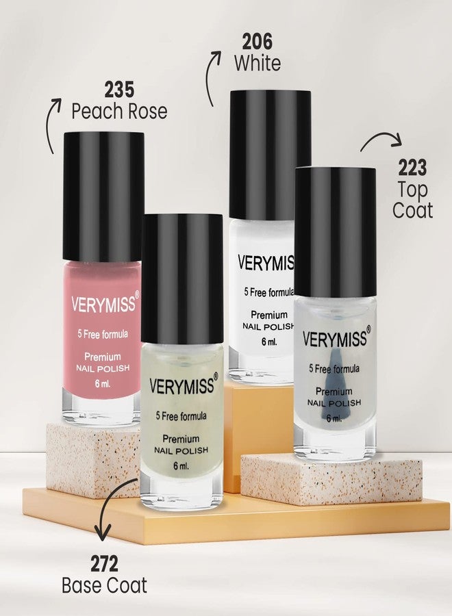 VERYMISS Premium French Glossy Finish Manicure Kit 1 (Set 4), 6 ml - Image 2