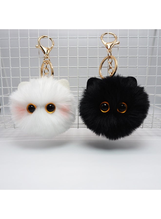 Cute Plush Cat Keychain Cartoon Doll Toy Pendant Keyring For Women Girls Bag Ornament Car Key Chain Children Gifts Accessories-Color:A2 - Image 4
