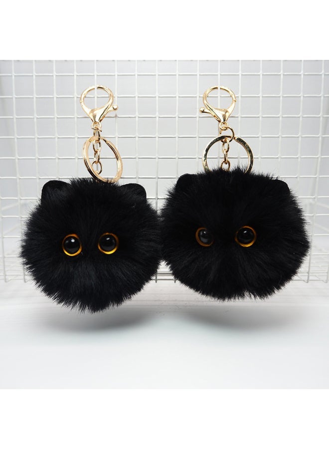 Cute Plush Cat Keychain Cartoon Doll Toy Pendant Keyring For Women Girls Bag Ornament Car Key Chain Children Gifts Accessories-Color:A2 - Image 2