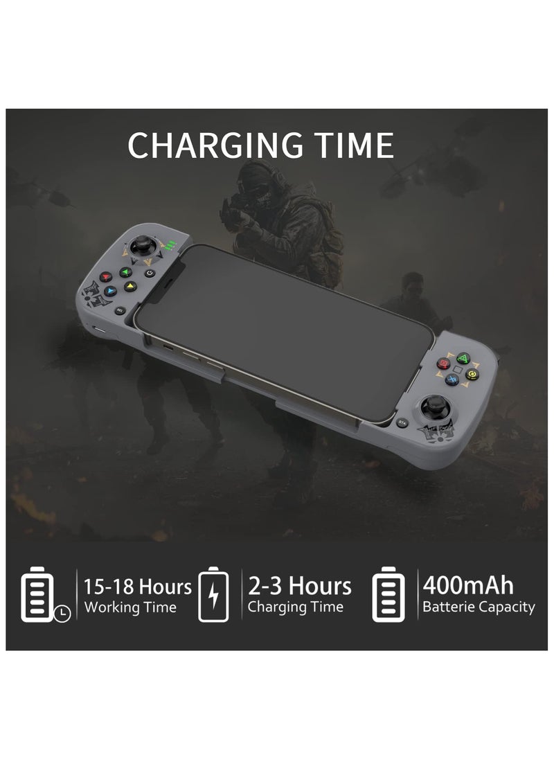 ماركة غير محددة Megadream Mobile Game Controller Gamepad for iPhone iOS Android PC: Works with iPhone 15/14/13/12/11/X, iPad, Samsung Galaxy, TCL, Tablet, Call of Duty, Minecraft - Directly Play  - Image 5