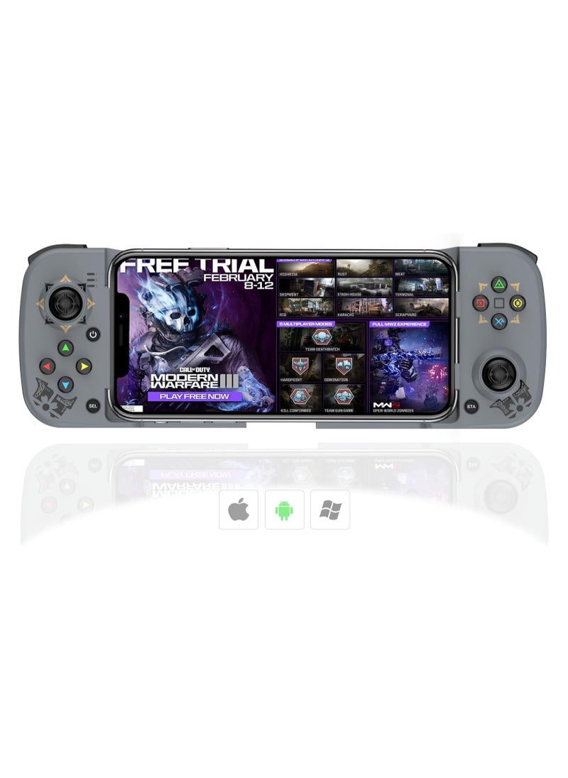 ماركة غير محددة Megadream Mobile Game Controller Gamepad for iPhone iOS Android PC: Works with iPhone 15/14/13/12/11/X, iPad, Samsung Galaxy, TCL, Tablet, Call of Duty, Minecraft - Directly Play  - Image 1