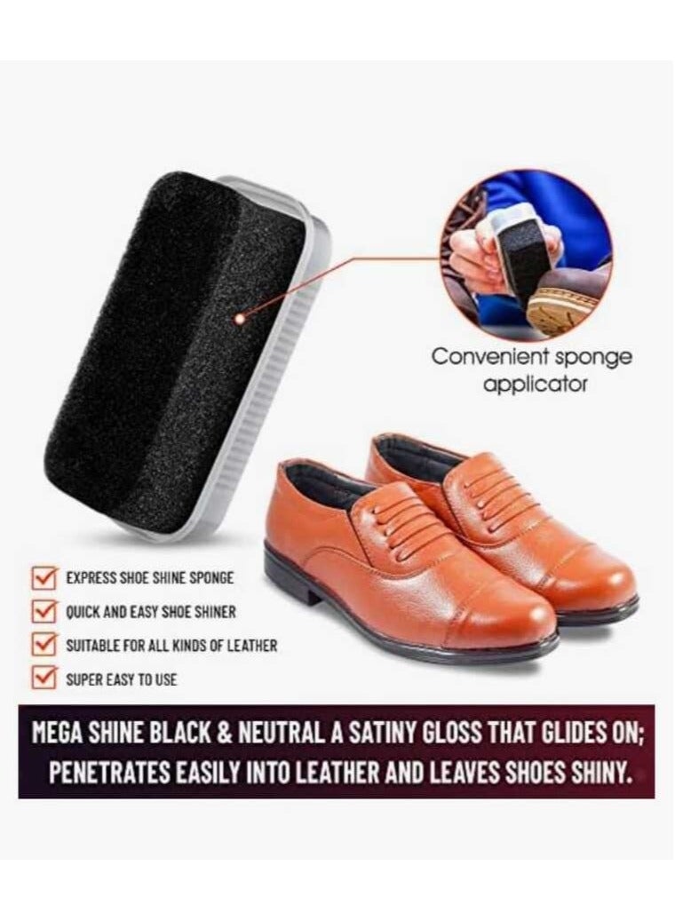 Silver Express Instant Shine Sponge for Shoes Bags and Boots Large Size 6ml Clear - Image 3