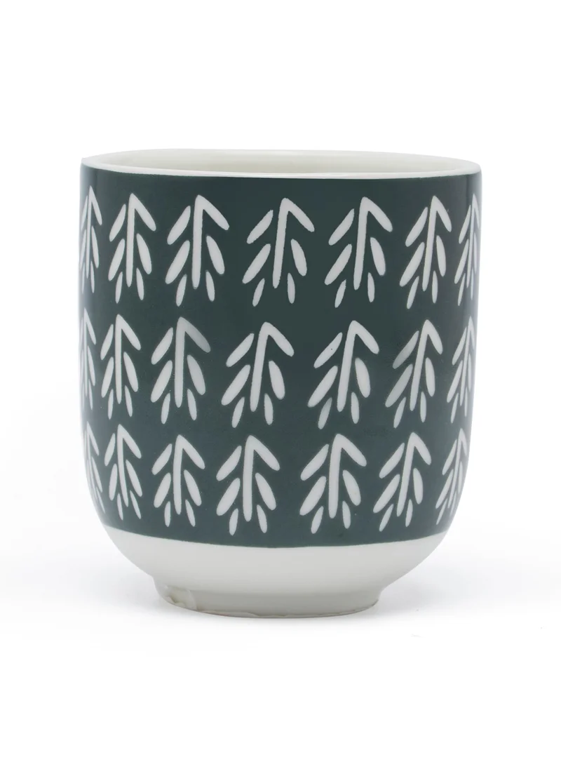Simply Kitchen Floral Mm Reverse Kori Jhallar Ceramic Cup