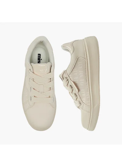 MISSY Women's Panelled Sneakers with Lace-Up Closure