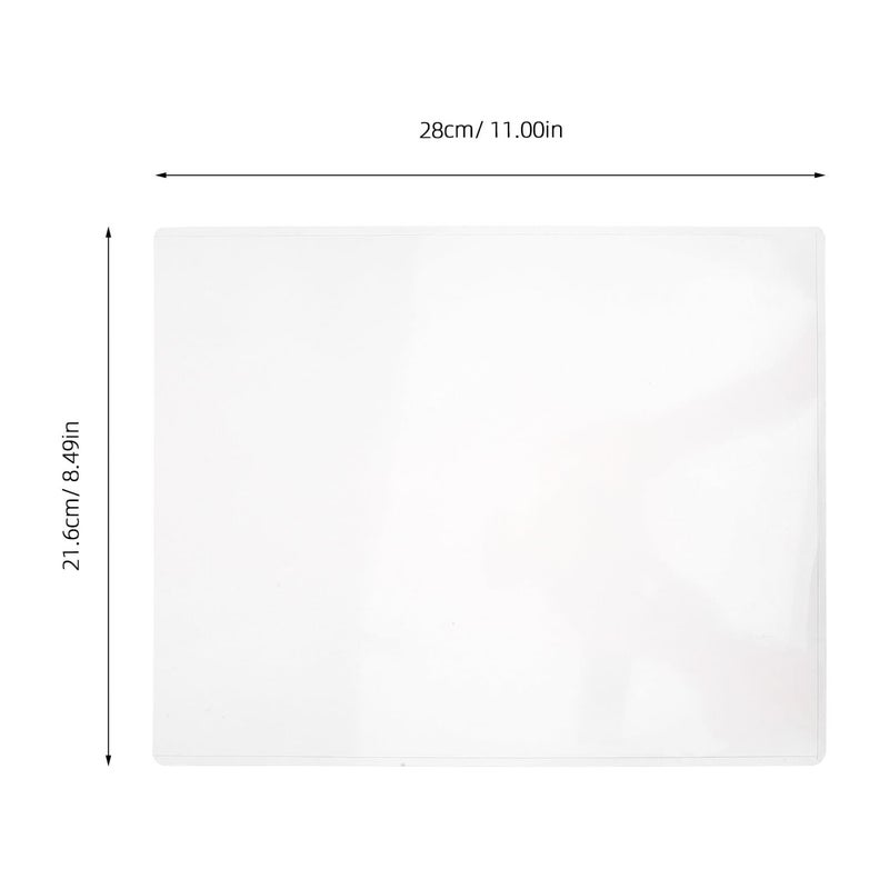 Tofficu 20 Pieces 8.5 X 11 Inch Rigid PVC Card Holders Photo And Document Sleeves Protective Plastic Sheet Covers For Office And Home Use - Image 3