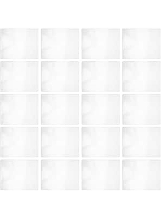 Tofficu 20 Pieces 8.5 X 11 Inch Rigid PVC Card Holders Photo And Document Sleeves Protective Plastic Sheet Covers For Office And Home Use - Image 1