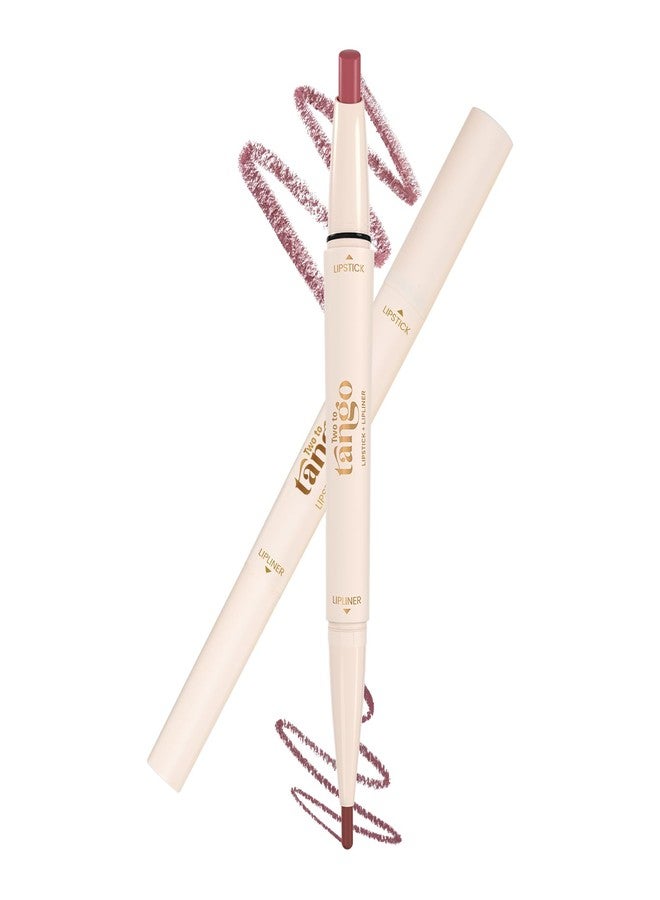 جلام 21 ثنائي أحمر الشفاه ومحدد الشفاه Glam21 Two To Tango | لا يترك أثراً | يدوم طويلاً | لمسة نهائية كريمية مطفية | تركيبة سهلة الانزلاق | لا يسبب جفاف الشفاه | لإطلالة شفاه رائعة، لون بيج طبيعي 13 - Image 1