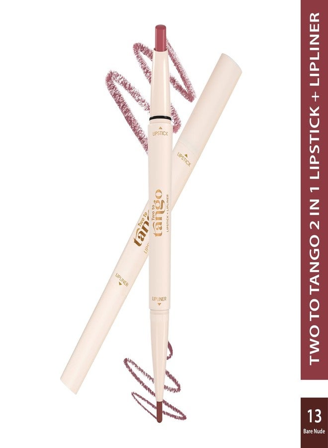 جلام 21 ثنائي أحمر الشفاه ومحدد الشفاه Glam21 Two To Tango | لا يترك أثراً | يدوم طويلاً | لمسة نهائية كريمية مطفية | تركيبة سهلة الانزلاق | لا يسبب جفاف الشفاه | لإطلالة شفاه رائعة، لون بيج طبيعي 13 - Image 2