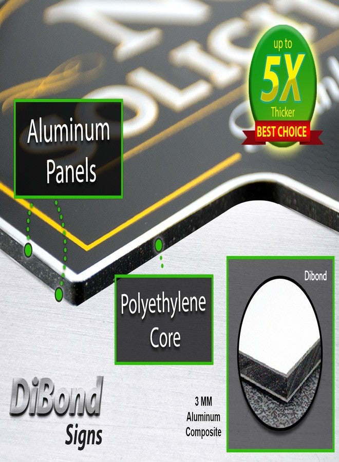 ساينس أوثورتي لافتة معدنية خارجية من Signs Authority تمنع التسول، مناسبة للمنازل والمتاجر | مصنوعة من ألومنيوم DiBond شديد التحمل | توقف التسول، وردع طارقي الأبواب وقارعي الأجراس (15 بوصة × 9.5 بوصة، عبوة واحدة) - Image 5