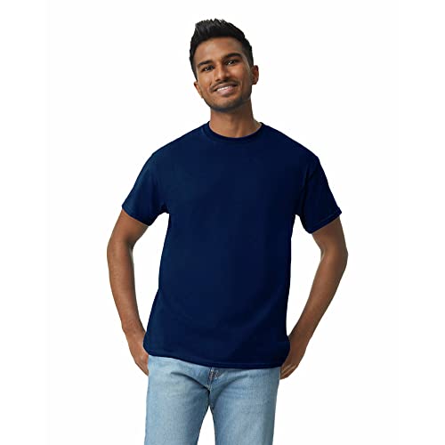 Gildan mens Heavy Cotton T-shirt, Style G5000, Multipack Shirt, Navy (2-pack), XX-Large US - Image 2
