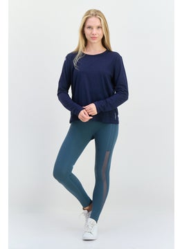 HEAD Women Relaxed Fit Long Sleeve Outdoor T-Shirt, Navy  - Image 4