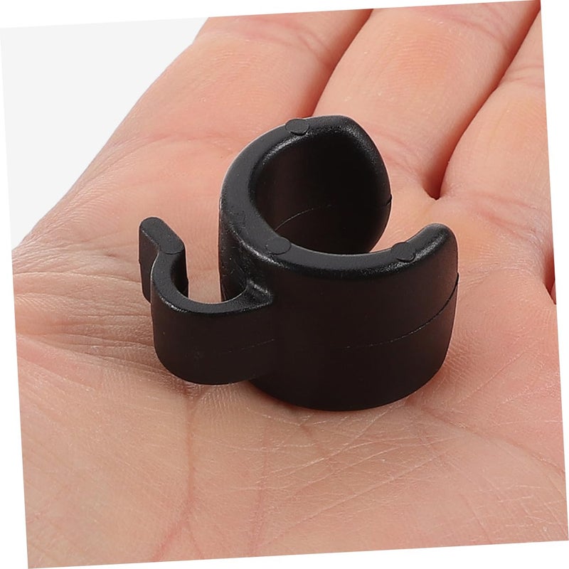 25 Pcs Black Cable Clips For Mic Stand Tripod Wire Holder Plastic Clamps Simple Design - Image 4