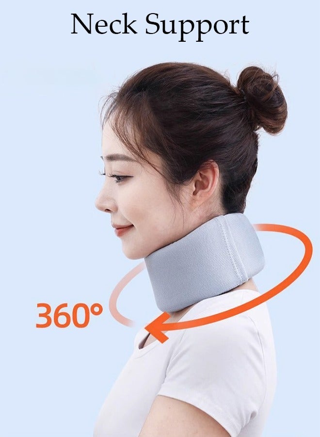 DUNISO Neck Brace for Neck Pain and Support Soft Neck Support Relieves Pain & Pressure in Spine for Women and Men Wrap Align Stabilize Vertebrae Foam Cervical Collar for Sleeping - Image 1