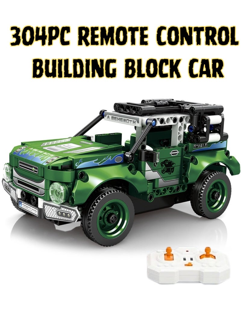 ZedPlay 304 Pcs Remote Control Building Block Race Car Kit R/C High-Speed Sports Car Construction Toy 2.4 GHz Control STEM Educational Hobby Model Set for Kids,Teens & Adults - Image 1