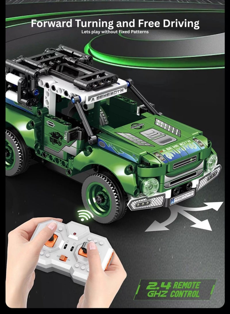 ZedPlay 304 Pcs Remote Control Building Block Race Car Kit R/C High-Speed Sports Car Construction Toy 2.4 GHz Control STEM Educational Hobby Model Set for Kids,Teens & Adults - Image 5