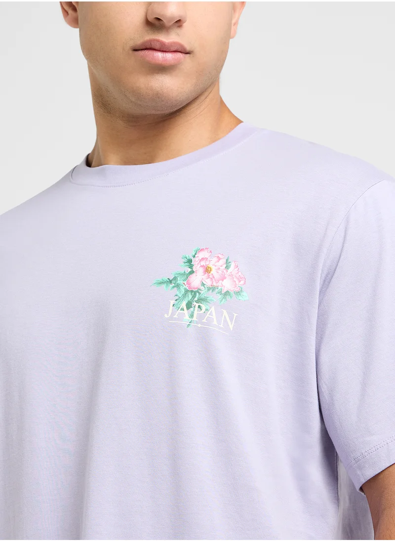 JACK & JONES Jorbradley Stamp Crew Neck T-Shirt