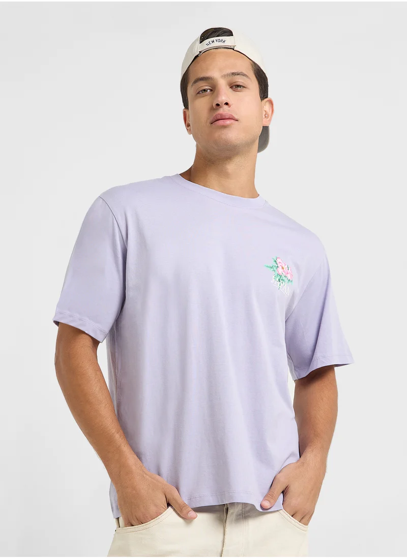 جاك اند جونز Jorbradley Stamp Crew Neck T-Shirt