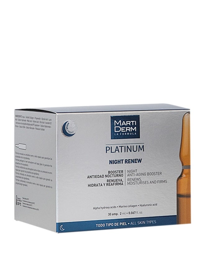 Martiderm Platinum Night Renew Anti-Age Ampoules Night 30x 2ml - Image 1