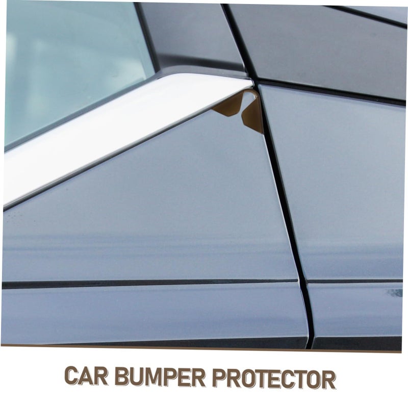 4pcs Car Door Edge Protectors Sleek Collision Strips For Vehicles Easy Peel Stick Installation Elegant Design For Door Edges And Mirrors Bumper Black - Image 4