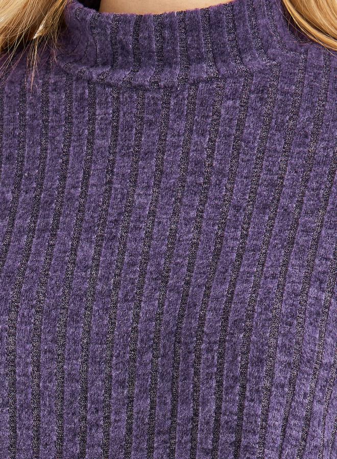Styli High Neck Knitted Top & Midi Skirt Co-Ords  - Image 3
