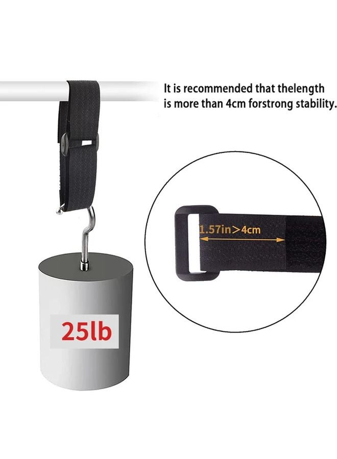 32.8ft Black Reusable Nylon Hook Loop Cable Tape With 50pcs Plastic Buckle Fastening Strap - Image 4