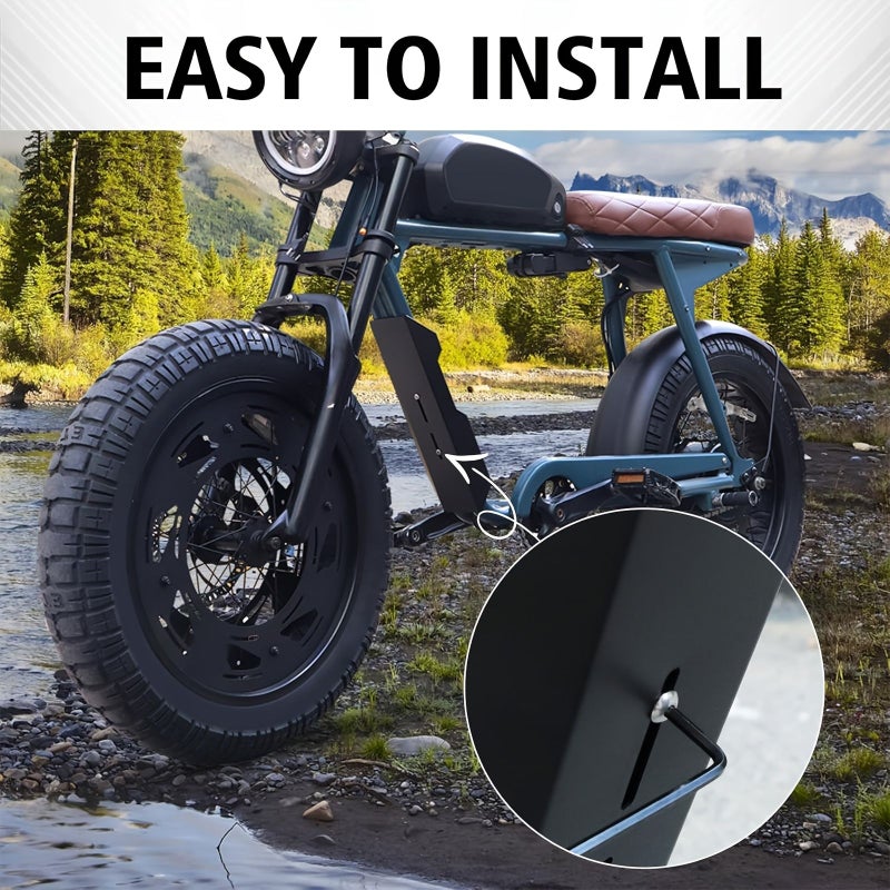 Electric Dirt Bike Mudguard Middle Fender For Super 73 ZX RX S1 S2 Z1 Thickened Center Fender Black - Image 5